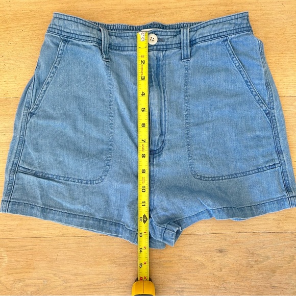 Madewell high rise patch pocket lightweight denim short - size S - Picture 1 of 4